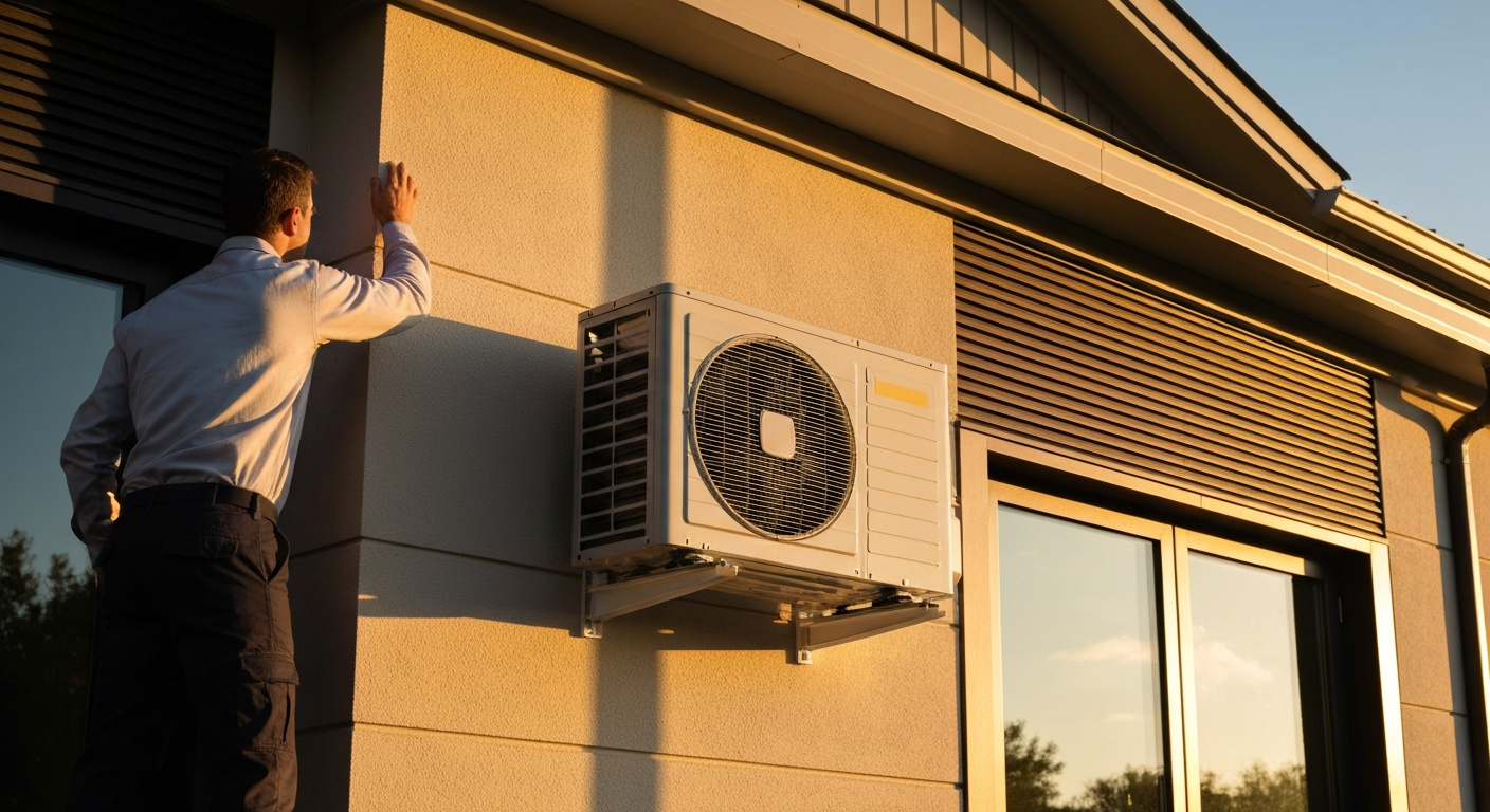 Système de Climatisation split dans une chambre